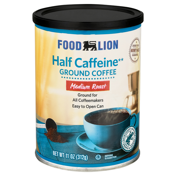 Coffee Food Lion Coffee, Ground, Medium Roast, Half Caffeine hero