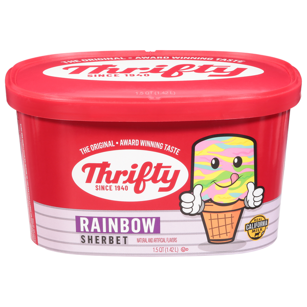 Ice Cream & Ice Thrifty Ice Cream Sherbet, Rainbow hero