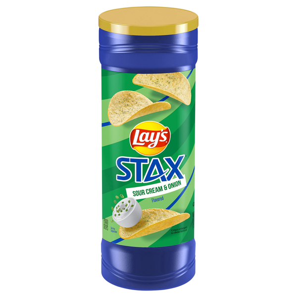 Chips & Pretzels Lay's Potato Crisps, Sour Cream & Onion Flavored hero