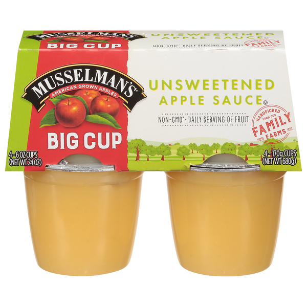 Canned Fruit & Applesauce Musselman's Unsweetened Apple Sauce hero