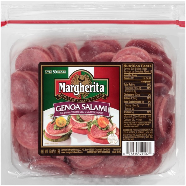 Lunch Meat Margherita Dry Sausage hero