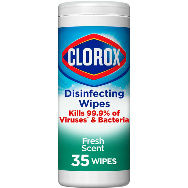 Back to School Clorox Disinfecting Wipes, Bleach Free Cleaning Wipes, Fresh Scent hero