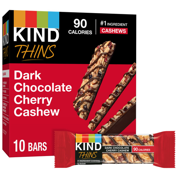 Candy & Chocolate KIND Thins Dark Chocolate Cherry Cashew hero