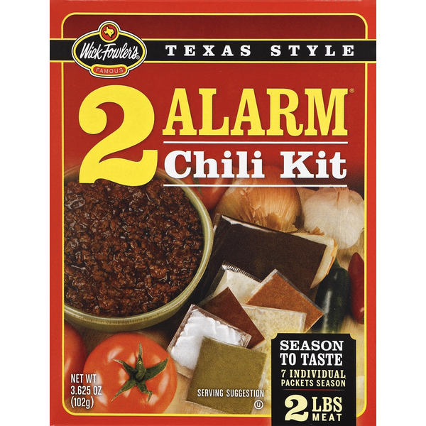 Soup, Broth & Bouillon Wick Fowler's Chili Kit, 2 Alarm, Texas Style hero