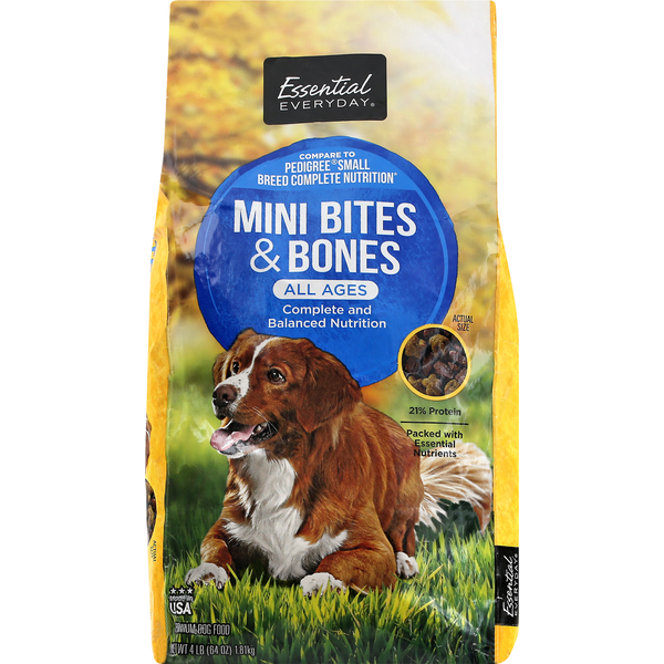 Dog Food & Care Essential Everyday Dog Food, Premium, Mini Bites & Bones, All Ages hero