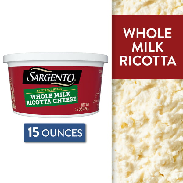 Packaged Cheese Sargento Whole Milk Ricotta Natural Cheese hero