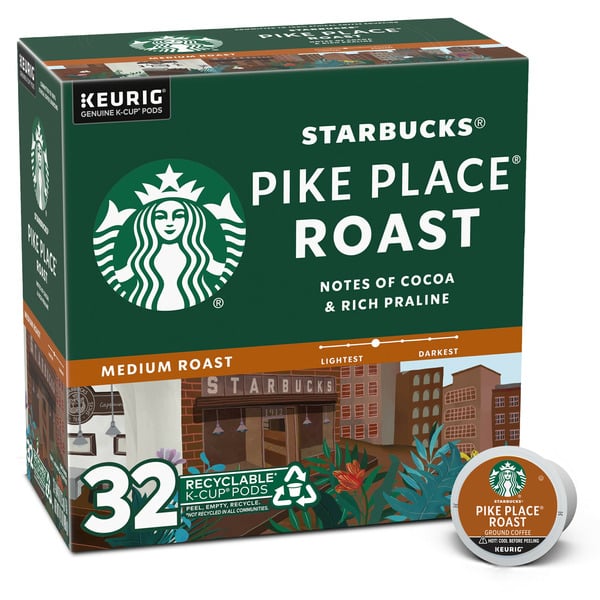 Coffee Starbucks Pike Place Medium Roast K-Cup Coffee hero