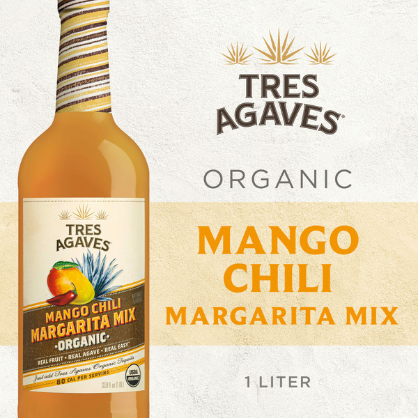 Cocktail Mixes Tres Agaves Organic Mango Chili Margarita Mix hero