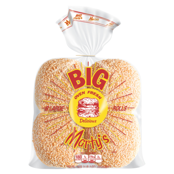 Packaged Bread Martin's Big Marty's Rolls hero