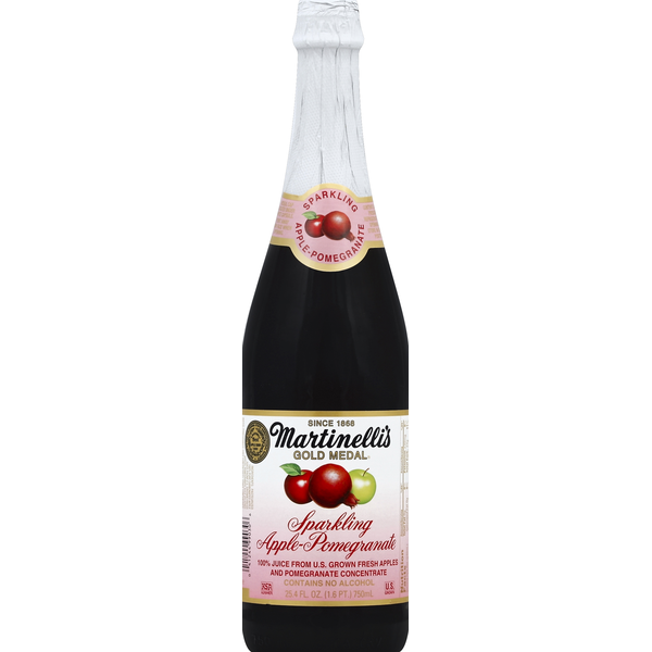 Juice & Nectars Martinelli's 100% Juice, Sparkling Apple-Pomegranate hero