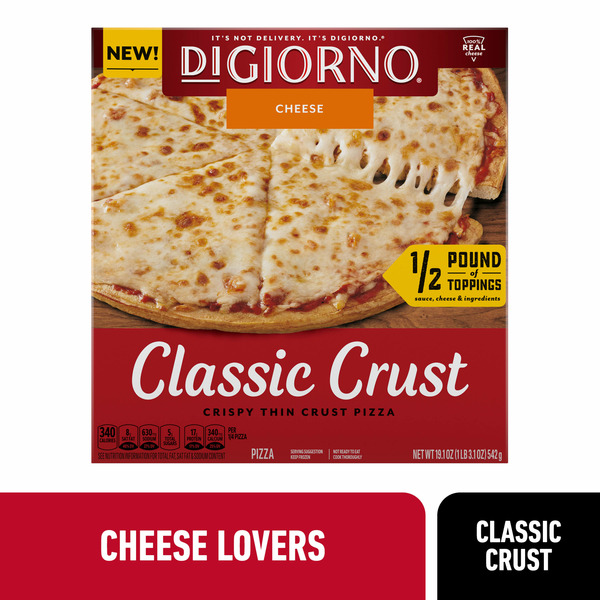 Frozen Meals DiGiorno Classic Crust Cheese Lovers Frozen Pizza hero