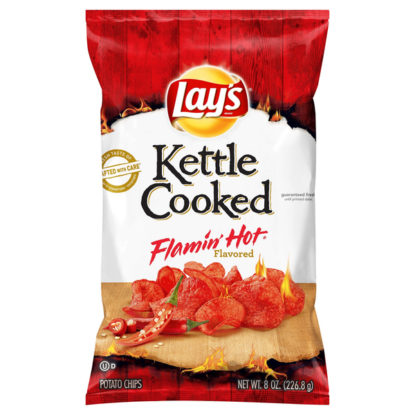 Chips & Pretzels Lay's Flamin' Hot Potato Chips hero