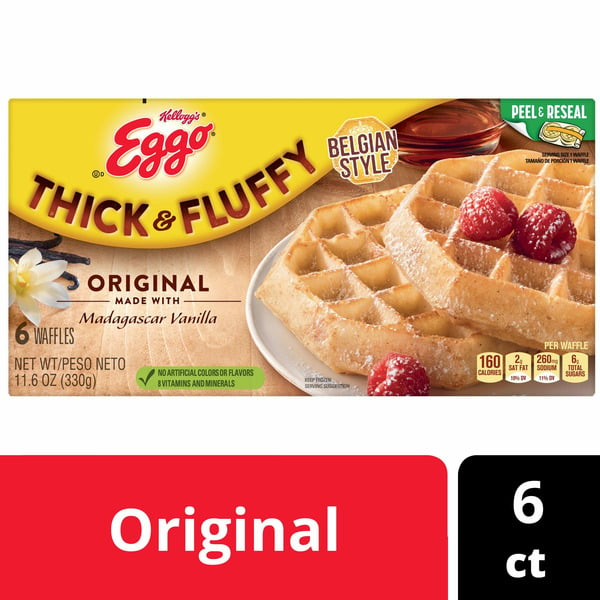 Frozen Waffles & Pancakes Kellogg’s Eggo Frozen Waffles, Frozen Breakfast, Breakfast Food, Original hero