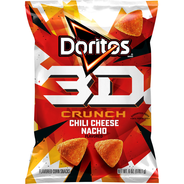 Chips & Pretzels Doritos Corn Snacks, Chili Cheese Nacho Flavored hero