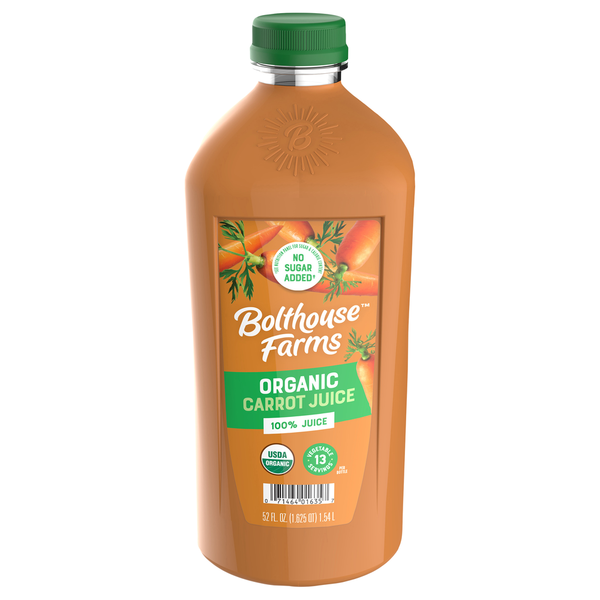 Refrigerated Bolthouse Farms 100% Organic Carrot hero