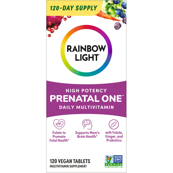 Vitamins & Supplements Rainbow Light High-Potency Prenatal One Daily Multivitamin hero