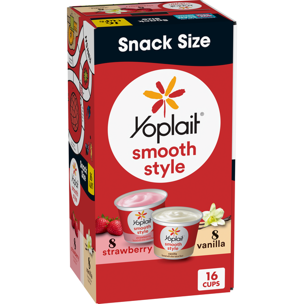 Yogurt Yoplait Smooth Style Low Fat Variety Pack Yogurt hero