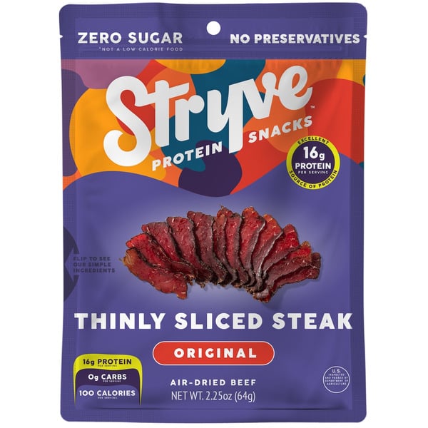 Popcorn & Jerky Stryve Original Sliced Biltong hero