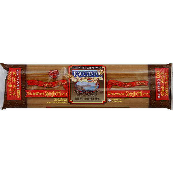 Instant Foods Racconto Italian Foods Spaghetti, Whole Wheat, No. 17 hero