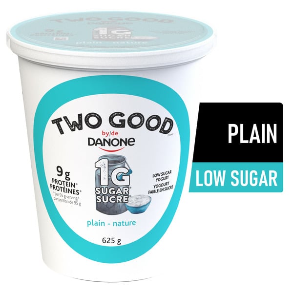 Yogurt Two Good Plain Low Sugar Yogurt Sugar, 9G Protein hero