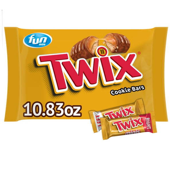 Candy & Chocolate TWIX Fun Size Caramel Cookie Halloween Chocolate Bars Candy hero