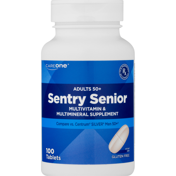 Vitamins & Supplements CareOne Sentry Senior Men's 50+ Multivitamin Tablets hero