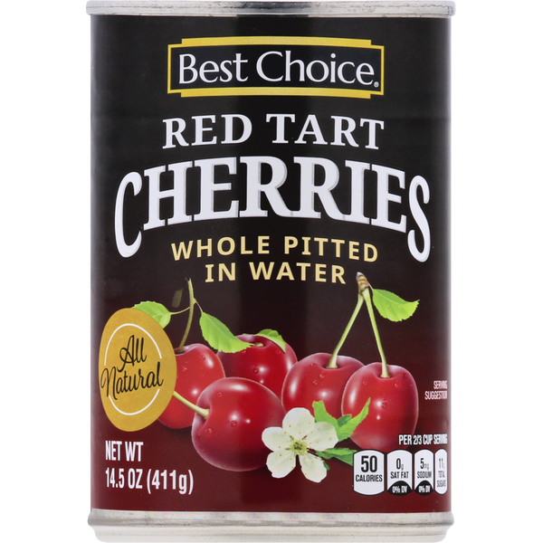 Canned Fruit & Applesauce Best Choice Cherries, Red Tart hero