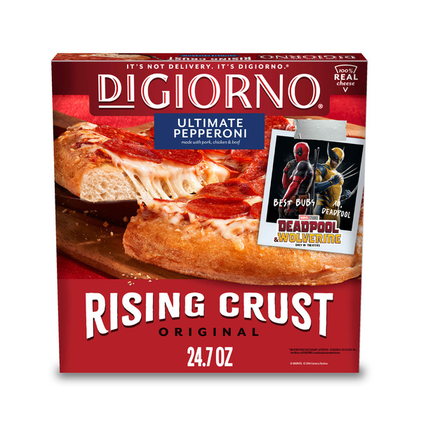 DiGiorno Original Rising Crust Pepperoni Frozen Pizza hero