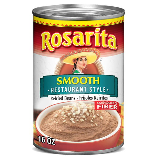 Canned Meals & Beans Rosarita Restaurant Style Refried Beans hero