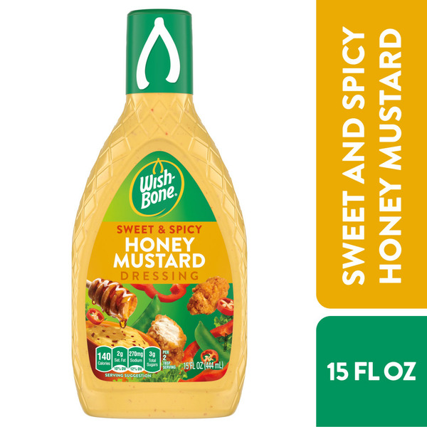 Prepared Soups & Salads Wish-Bone Sweet & Spicy Honey Mustard Salad Dressing hero