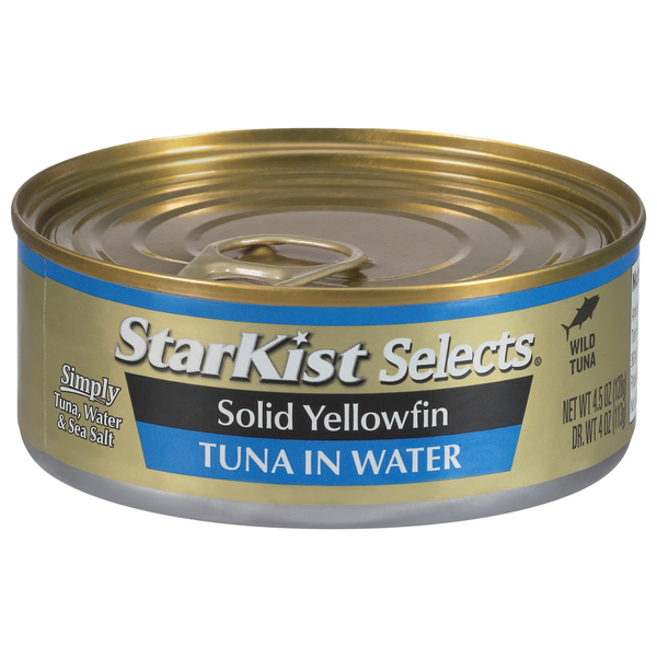 Canned Meat & Seafood StarKist Tuna in Water, Solid Yellowfin hero