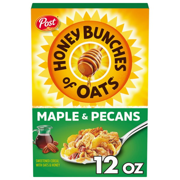 Cereal Post Honey Bunches of Oats Maple and Pecans Breakfast Cereal hero