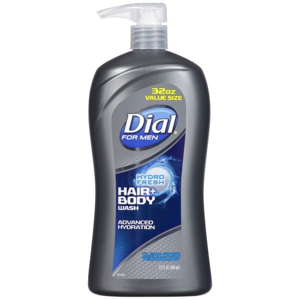 Dial for Men Hair + Body Wash, Hydro Fresh hero