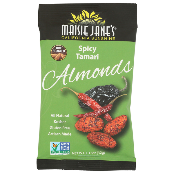 Nuts, Seeds & Dried Fruit Maisie Jane's Spicy Tamari Almonds hero