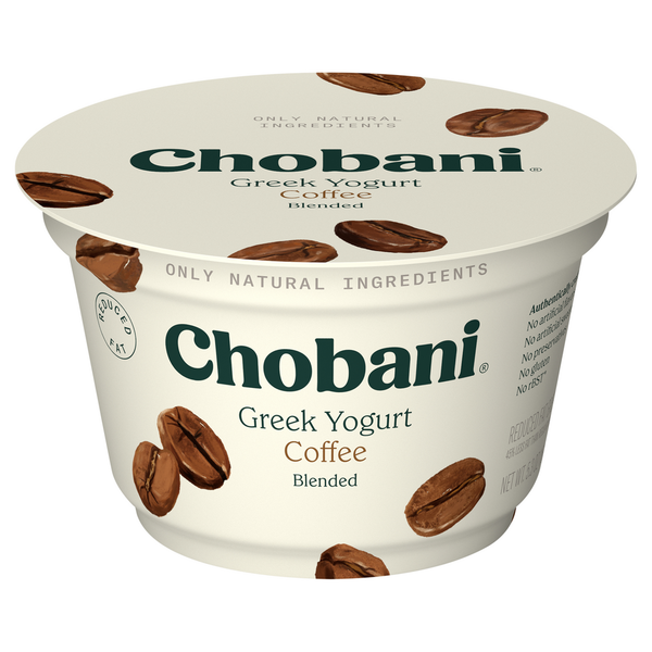 Yogurt Chobani Yogurt, Reduced Fat, Greek, Blended, Coffee hero