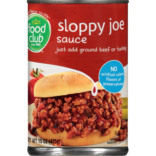 Marinades & Meat Preparation Food Club Sloppy Joe Sauce hero