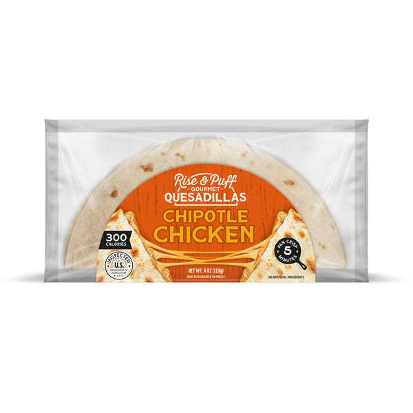 Prepared Meals Rise & Puff Chipotle Chicken Quesadilla hero