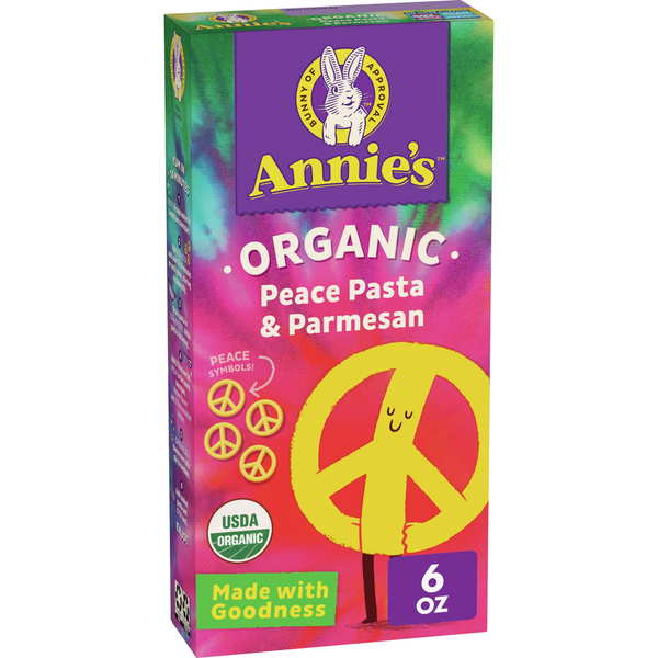 Instant Foods Annie's Organic Peace Pasta Parmesan Mac and Cheese hero