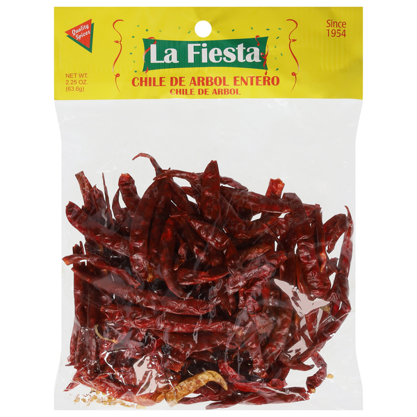 Spices & Seasonings La Fiesta Chile De Arbol hero