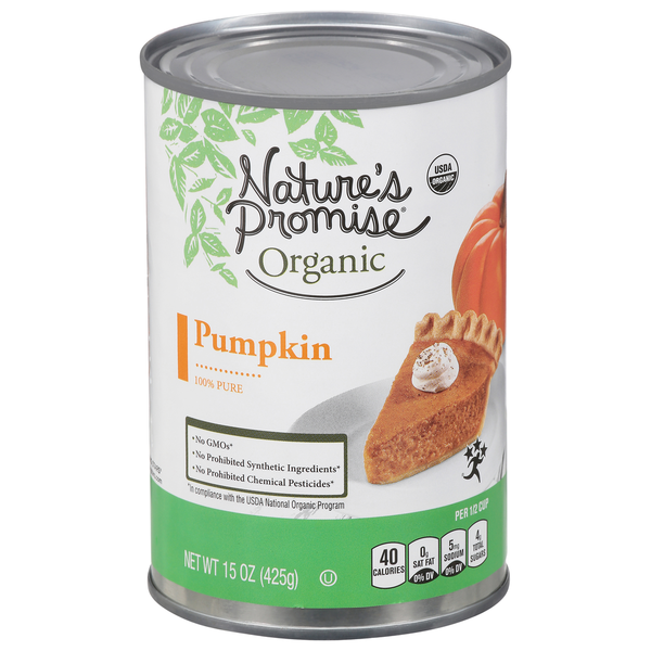 Doughs, Gelatins & Bake Mixes Nature's Promise Organic Pumpkin hero