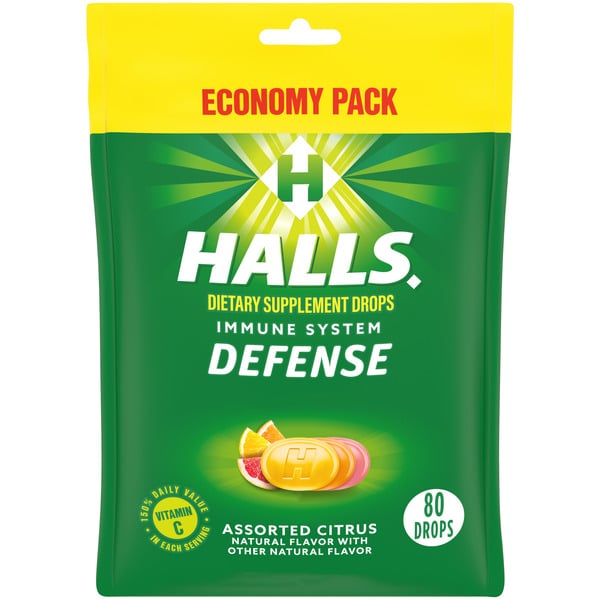 Vitamins & Supplements Halls Assorted Citrus Dietary Supplement Drops hero