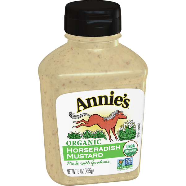 Condiments Annie's Organic Horseradish Mustard hero