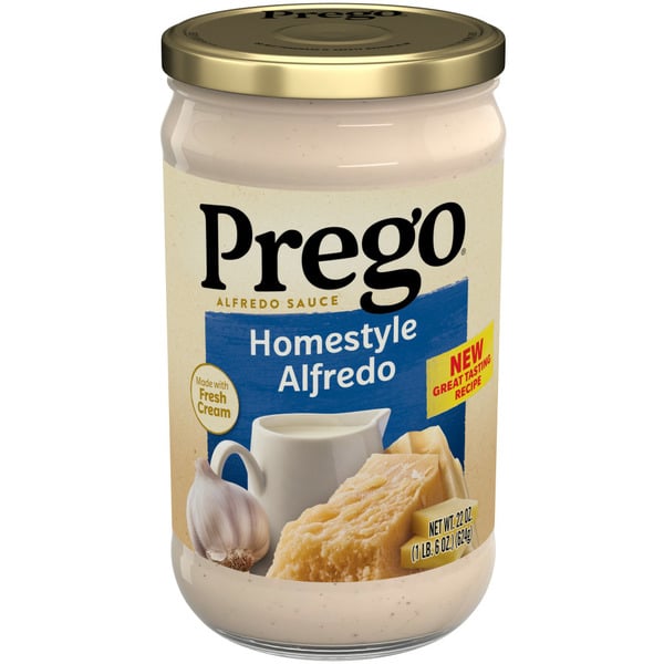 Pasta Sauce Prego Homestyle Alfredo Pasta Sauce hero