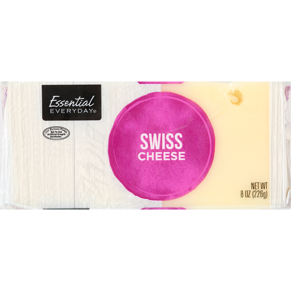 Packaged Cheese Essential Everyday Cheese, Swiss hero