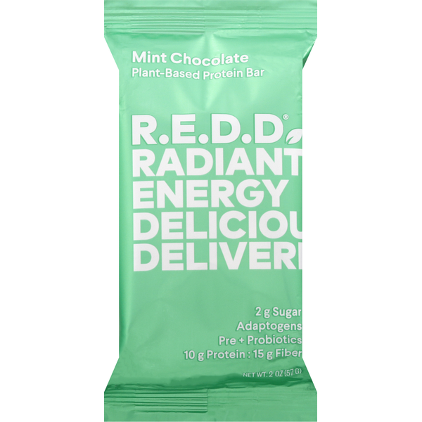 Energy & Granola Bars R.E.D.D. Protein Bar, Plant-Based, Mint Chocolate hero