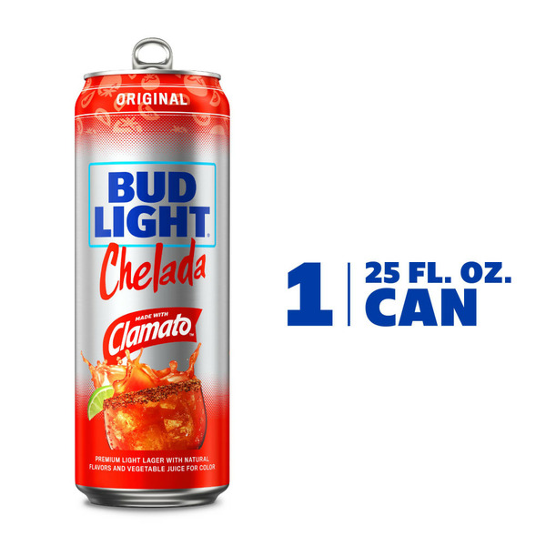 Lagers Bud Light Chelada Made With Clamato Beer Can hero