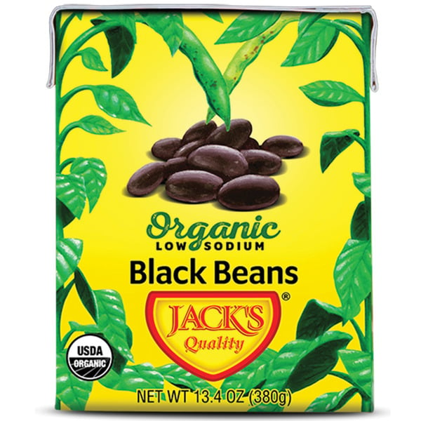 Canned Meals & Beans Jack's Quality Black Beans, Organic, Low Sodium hero