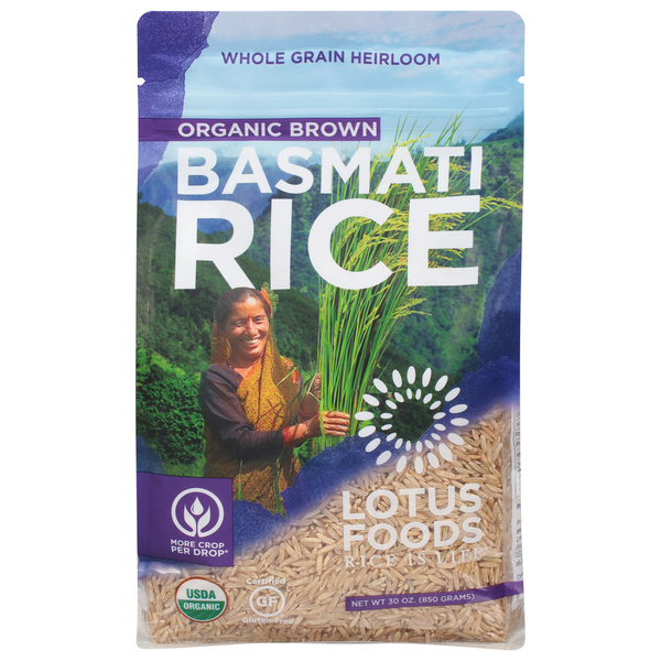 Grains, Rice & Dried Goods Lotus Foods Basmati Rice, Organic Brown hero