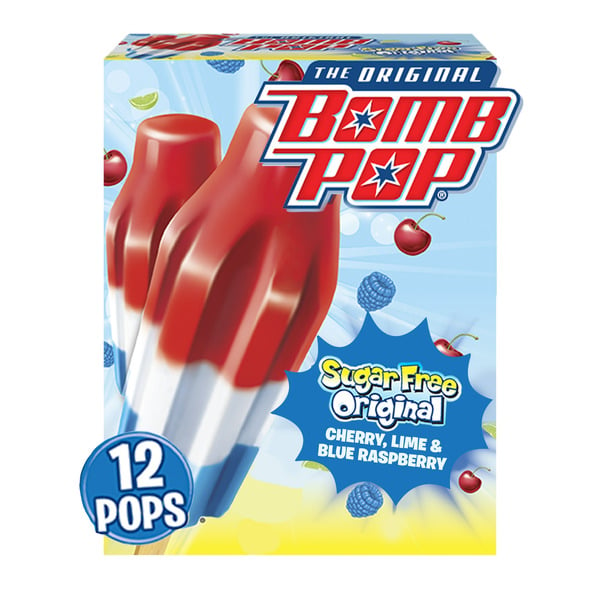 Ice Cream & Ice Bomb Pop Original Sugar Free Ice Pops hero