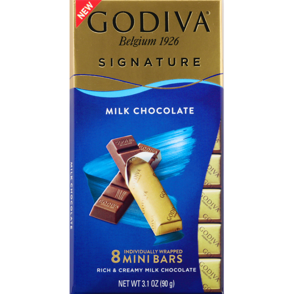 Candy & Chocolate GODIVA Milk Chocolate Bar, Mini hero